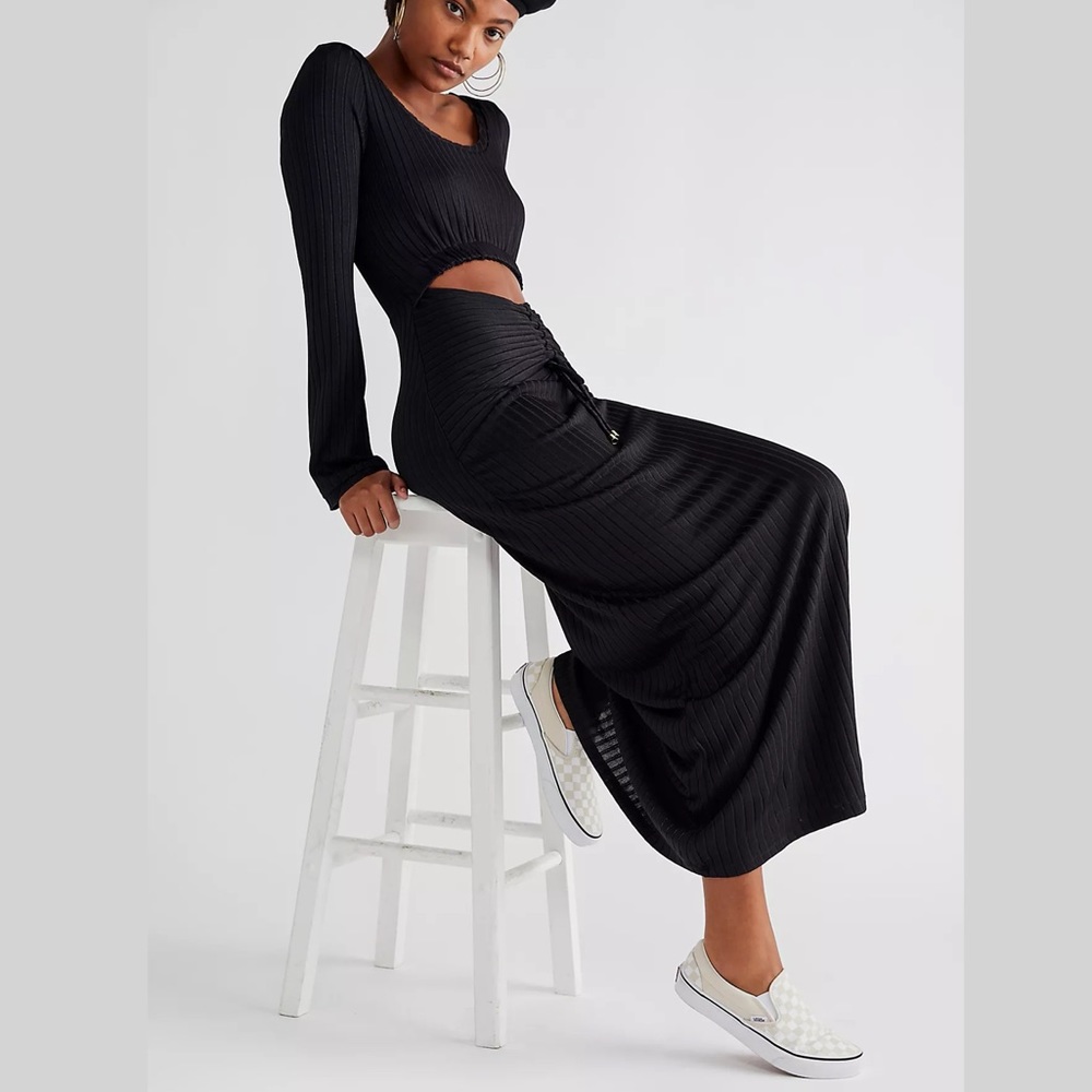 Free People One and Only Maxi Dress S black